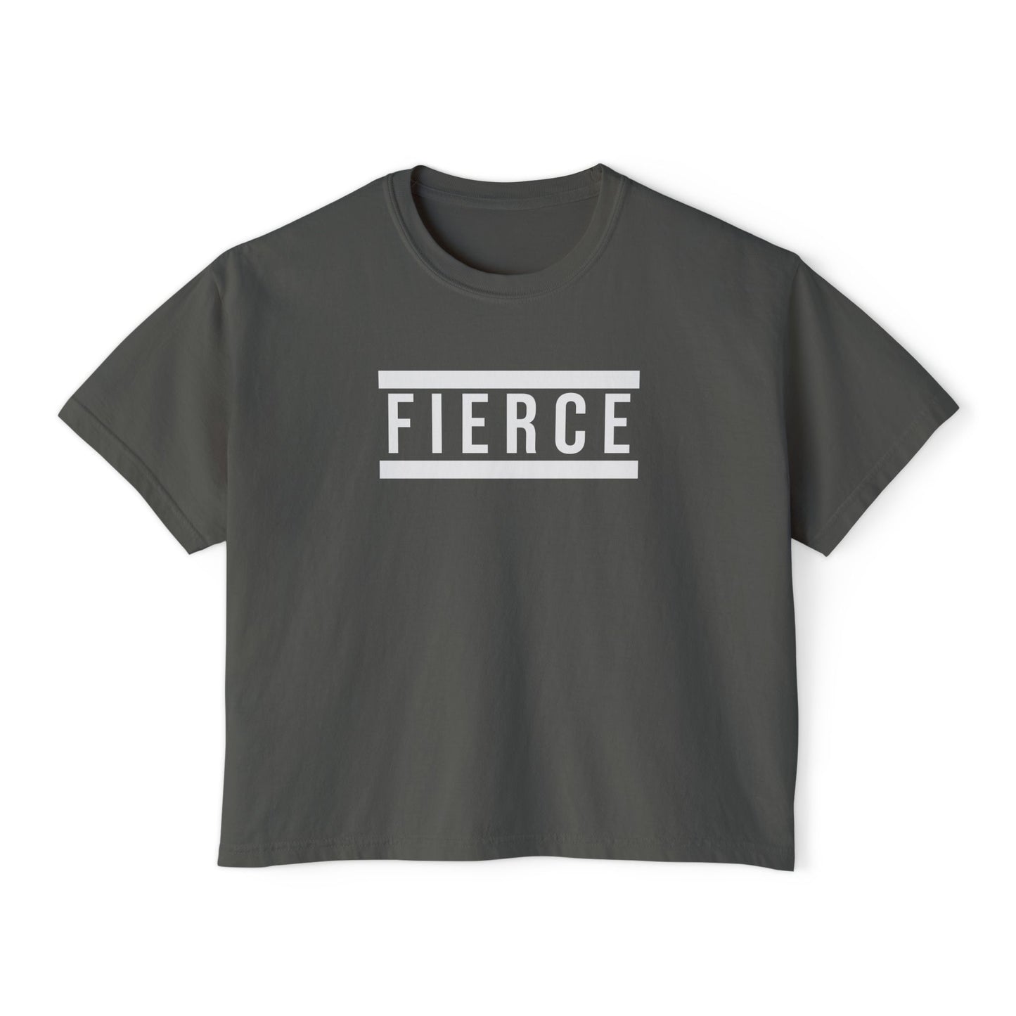 FIERCE | Heavyweight Cropped T-Shirt – Premium Cotton, Minimalist Statement – CAN