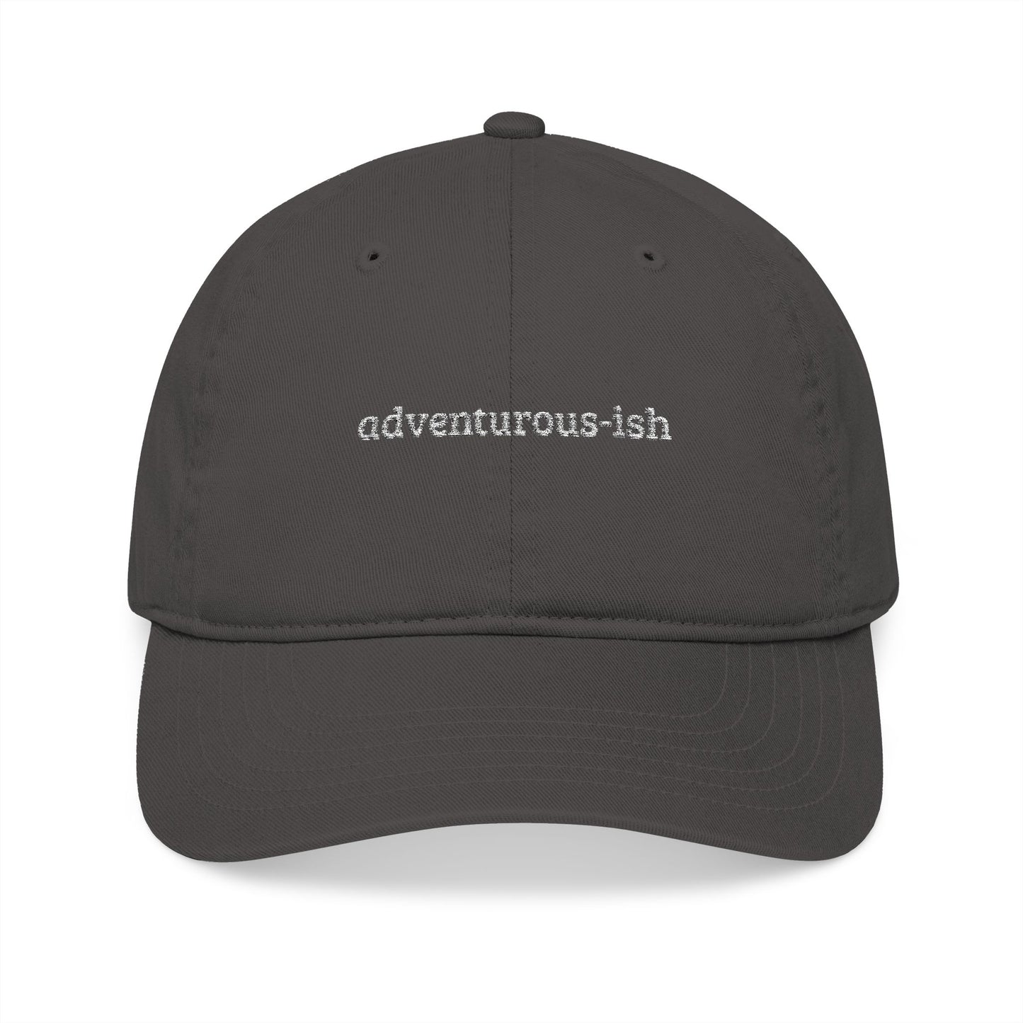"adventurous-ish" Organic Embroidered Baseball Cap – Sustainable Unisex - CAN