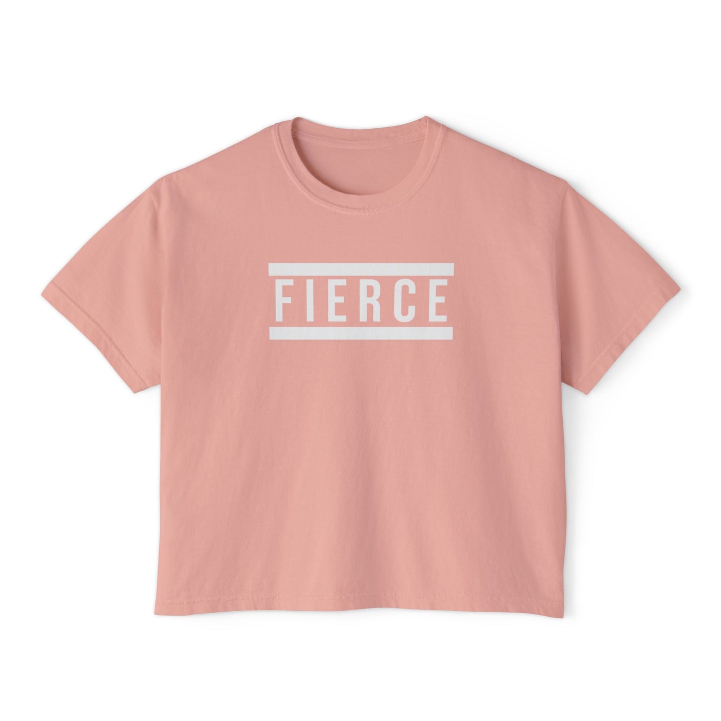 FIERCE | Heavyweight Cropped T-Shirt – Premium Cotton, Minimalist Statement – CAN