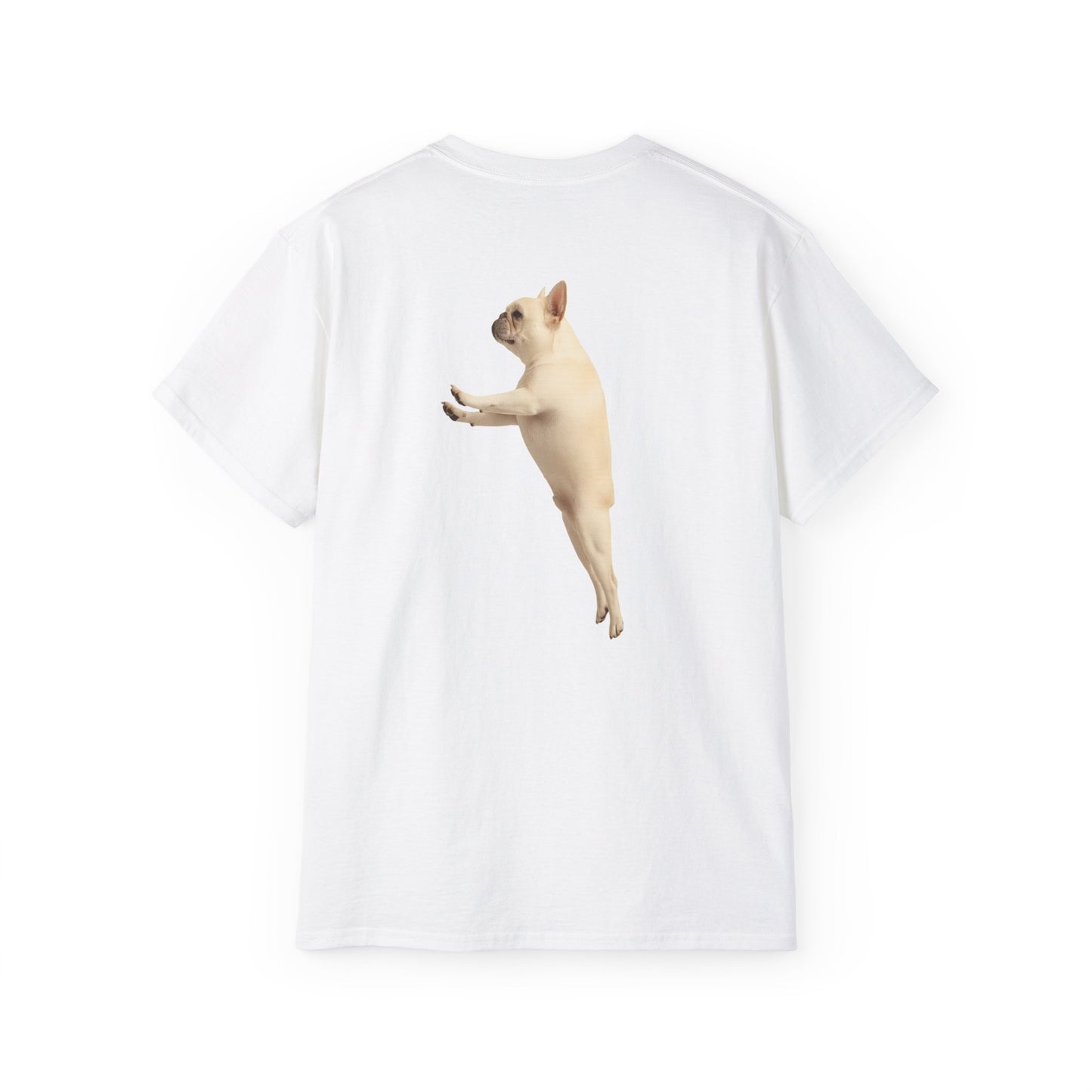 Here for Leg Day | Funny Gym T-Shirt with French Bulldog Graphic – Unisex – CAN