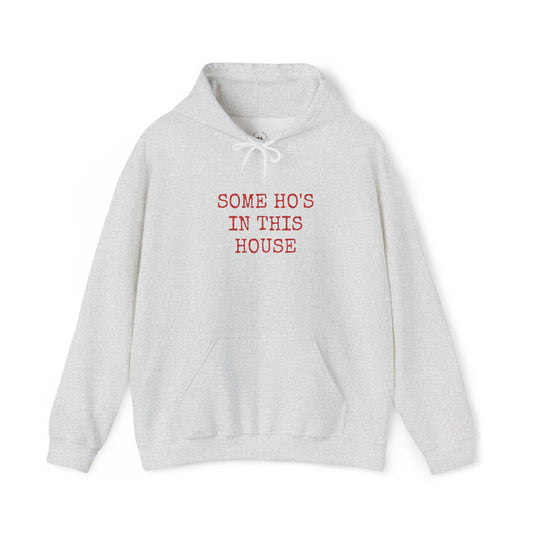 Some Ho’s in This House Embroidered Hoodie – Christmas Drop