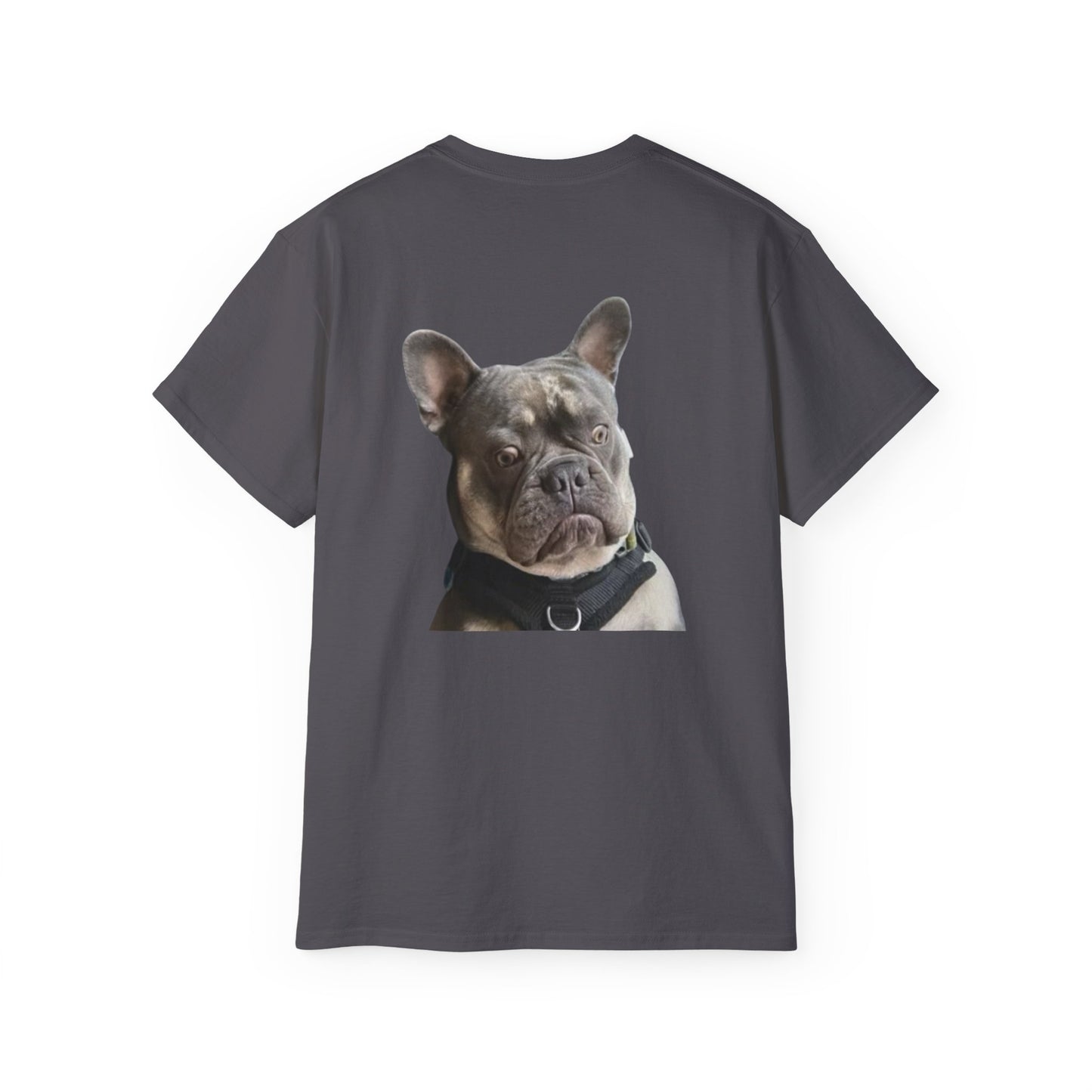 T-shirt graphique « Énergie du personnage principal » – Bouledogue français – CAN