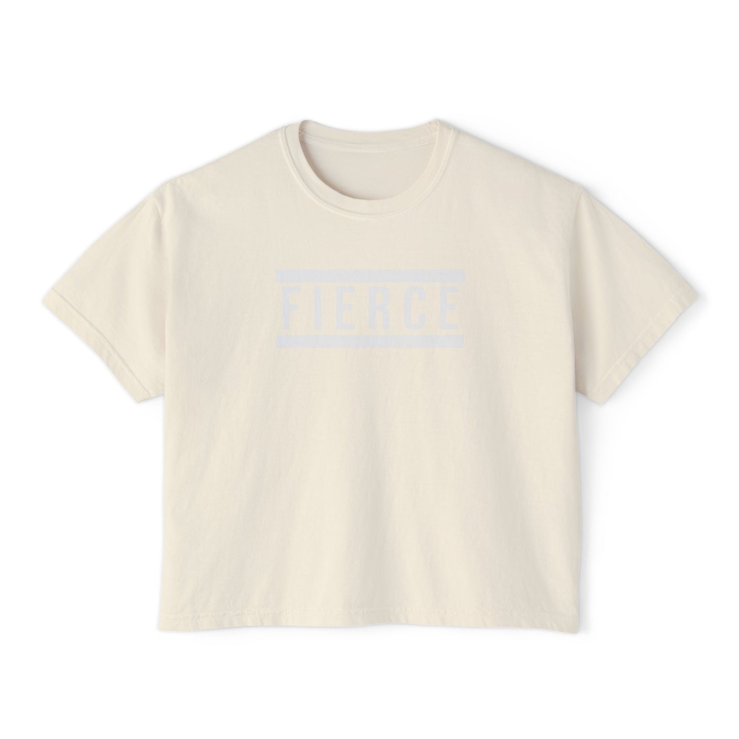 FIERCE | Heavyweight Cropped T-Shirt – Premium Cotton, Minimalist Statement – CAN