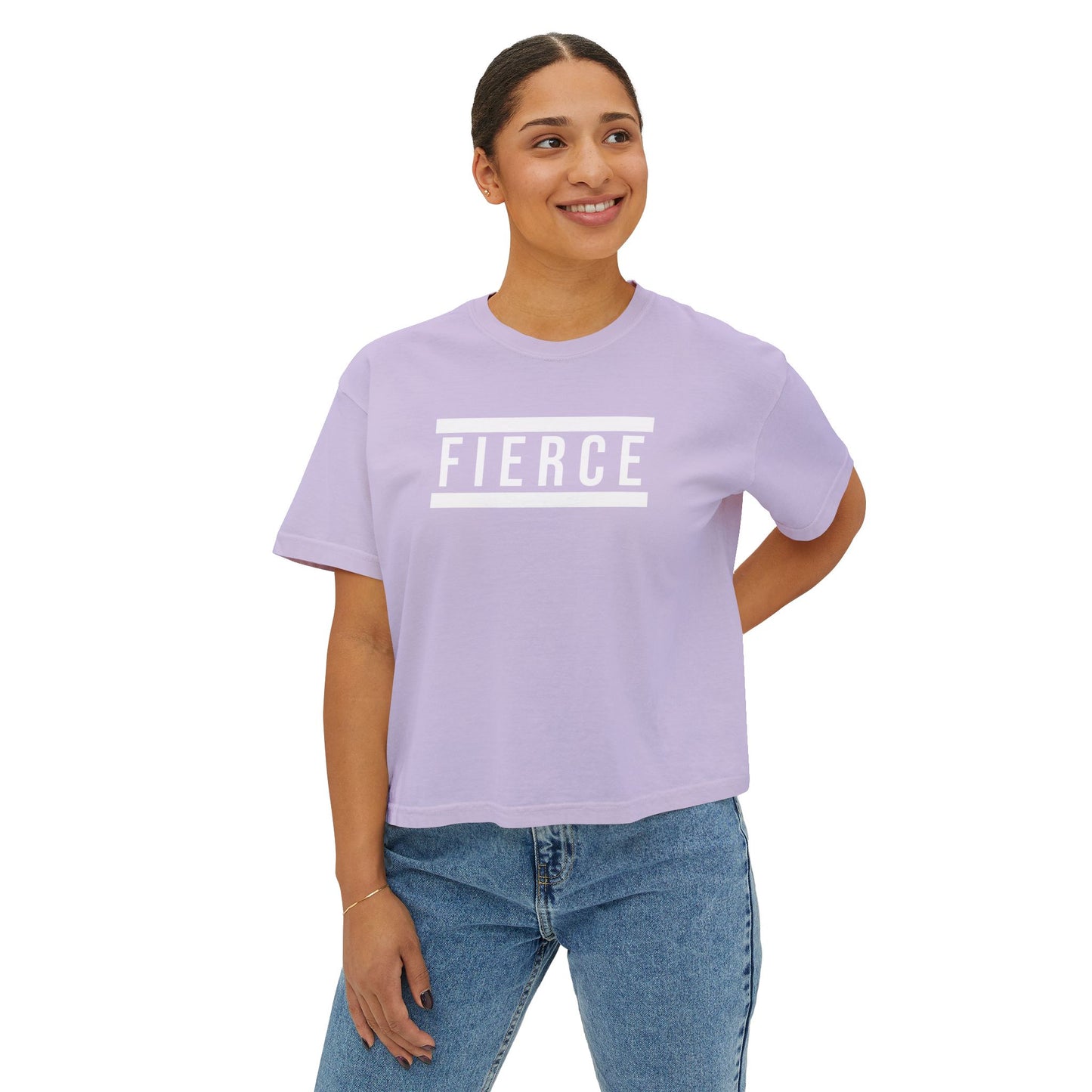 FIERCE | Heavyweight Cropped T-Shirt – Premium Cotton, Minimalist Statement – CAN