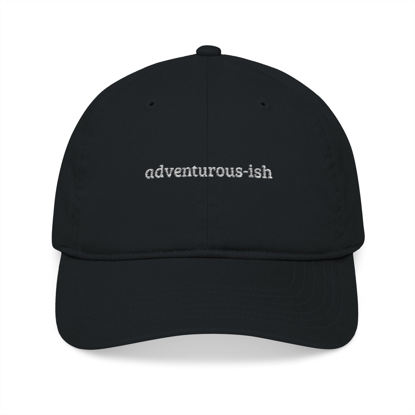 "adventurous-ish" Organic Embroidered Baseball Cap – Sustainable Unisex - CAN