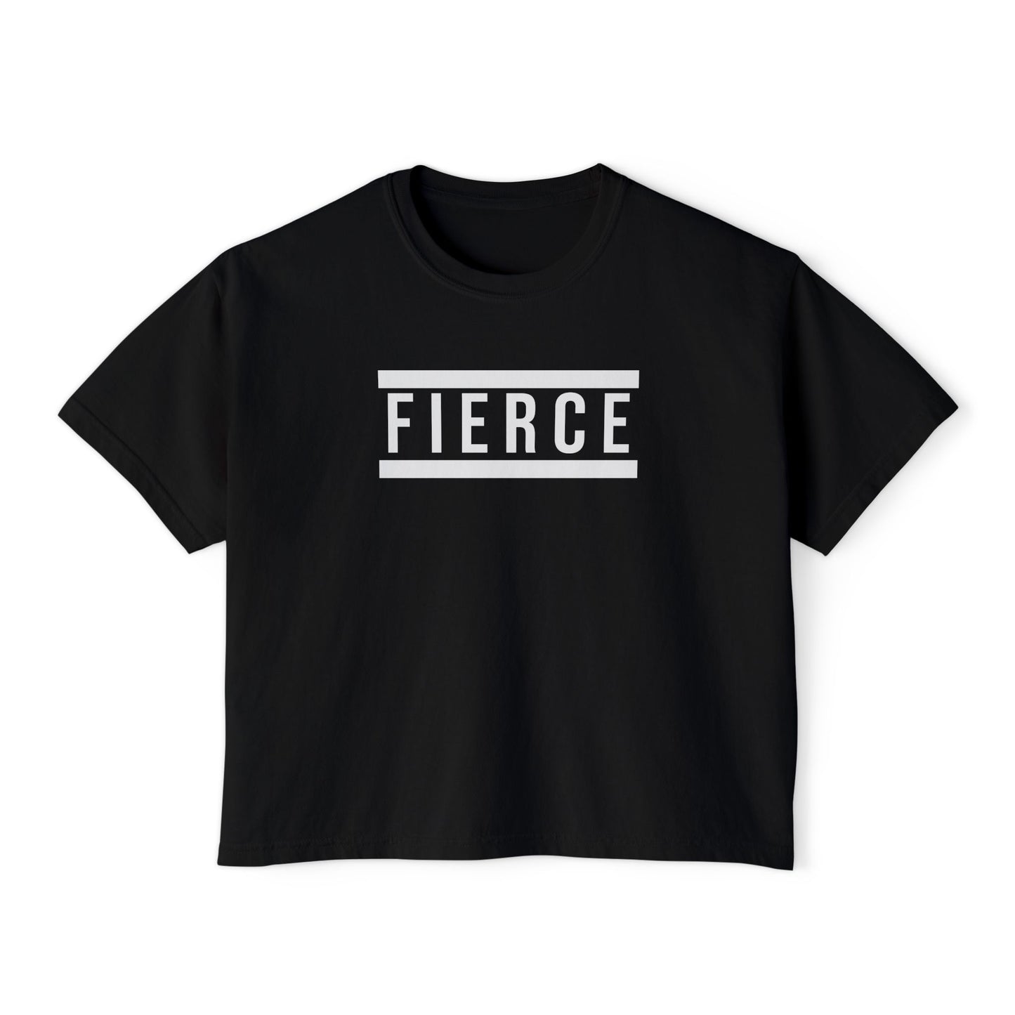 FIERCE | Heavyweight Cropped T-Shirt – Premium Cotton, Minimalist Statement – CAN