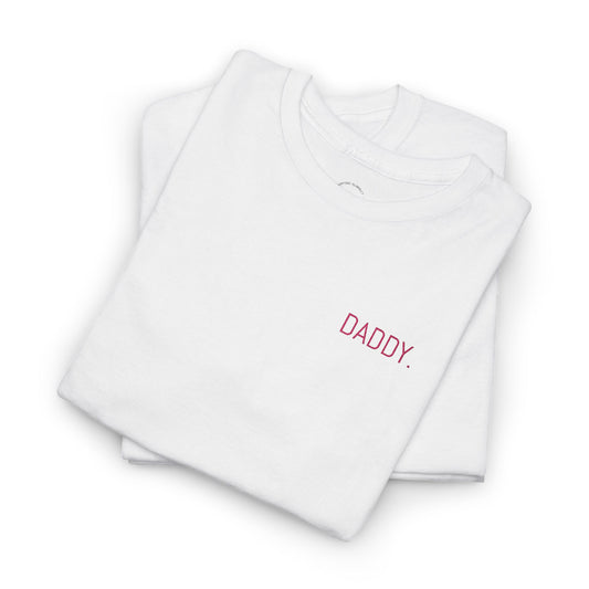 DADDY. | Embroidered Heavy Cotton T-Shirt – Unisex, Minimalist Statement