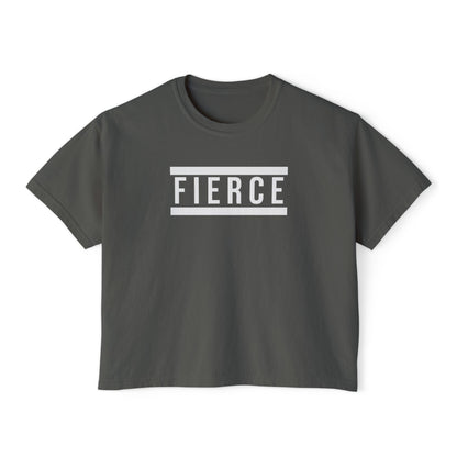 FIERCE | Heavyweight Cropped T-Shirt – Premium Cotton, Minimalist Statement – CAN
