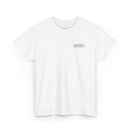 DADDY. | Embroidered Heavy Cotton T-Shirt – Unisex, Minimalist Statement