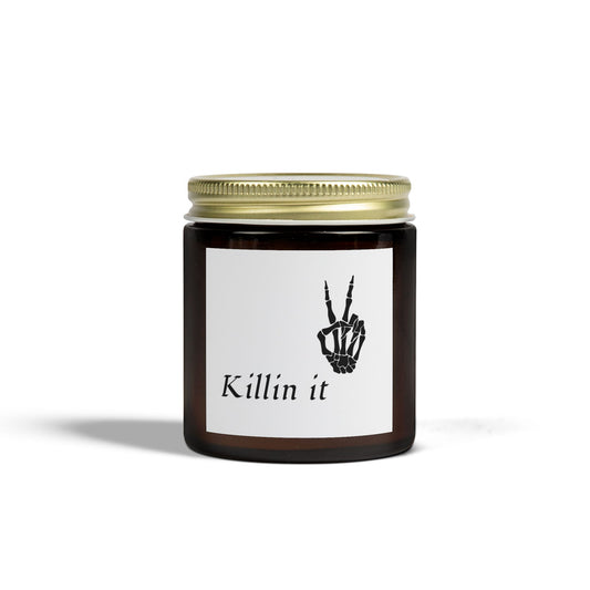 Killin’ It – Scented Coconut Apricot Wax Candle (9oz) - CAN