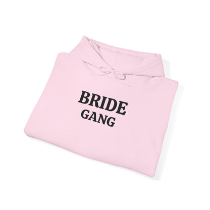 BRIDE GANG Black Embroidered Hoodie – Customizable Wedding Hoodie