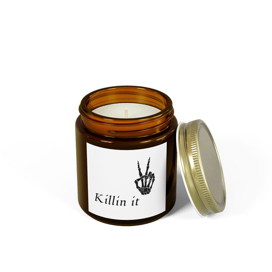 Killin’ It – Scented Coconut Apricot Wax Candle (9oz) - CAN