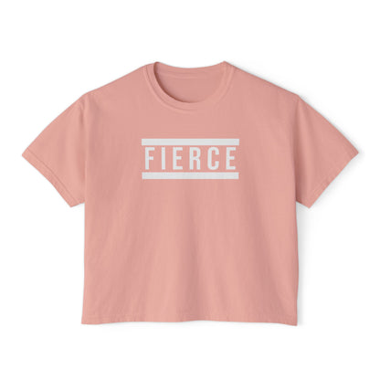 FIERCE | Heavyweight Cropped T-Shirt – Premium Cotton, Minimalist Statement – CAN