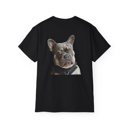 T-shirt graphique « Énergie du personnage principal » – Bouledogue français – CAN