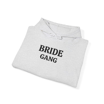 BRIDE GANG Black Embroidered Hoodie – Customizable Wedding Hoodie
