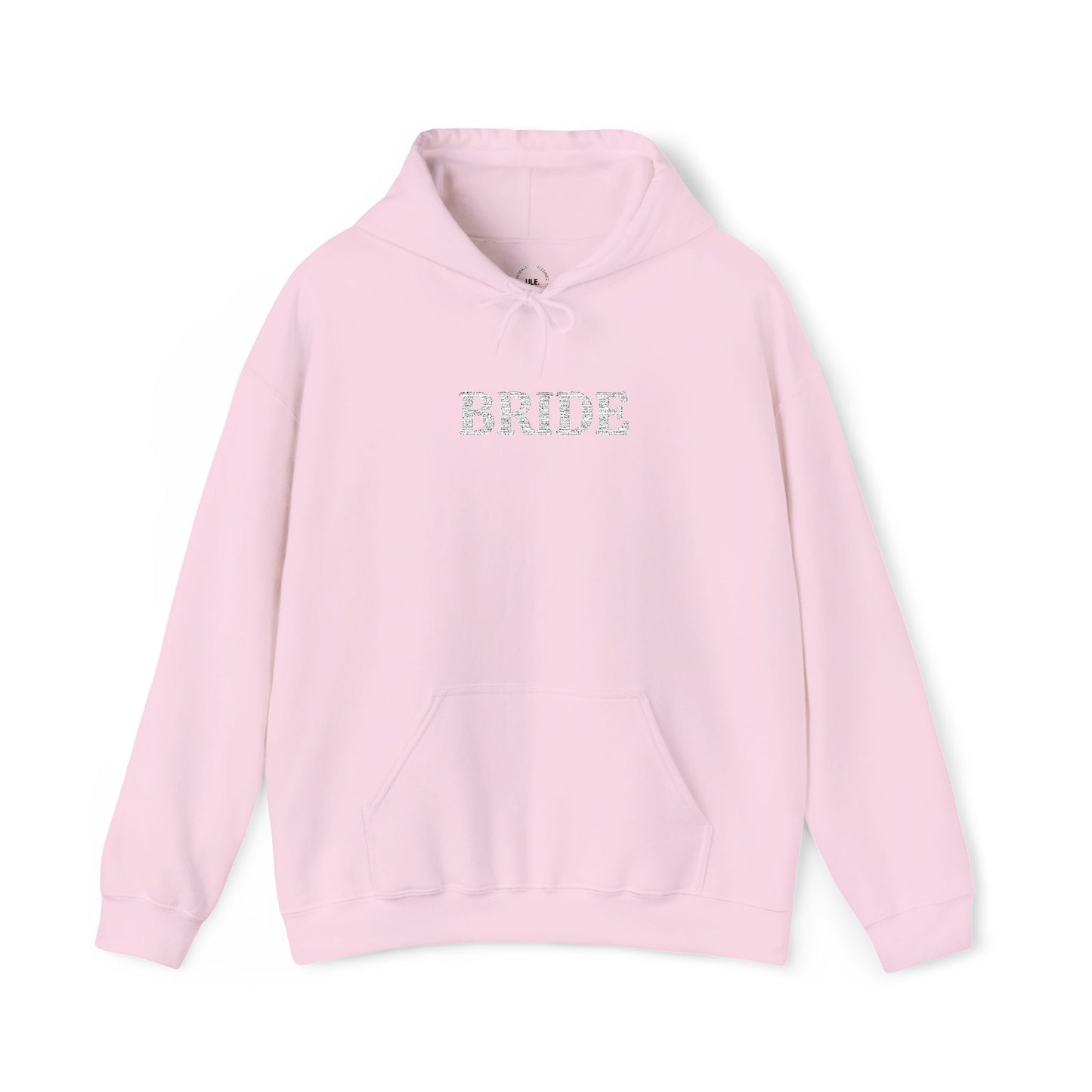BRIDE White Embroidered Hoodie – Customizable Wedding Hoodie