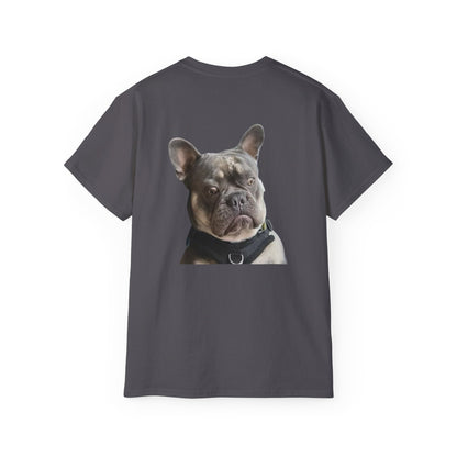T-shirt graphique « Énergie du personnage principal » – Bouledogue français – CAN