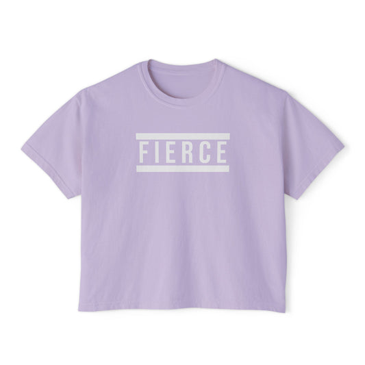 FIERCE | Heavyweight Cropped T-Shirt – Premium Cotton, Minimalist Statement