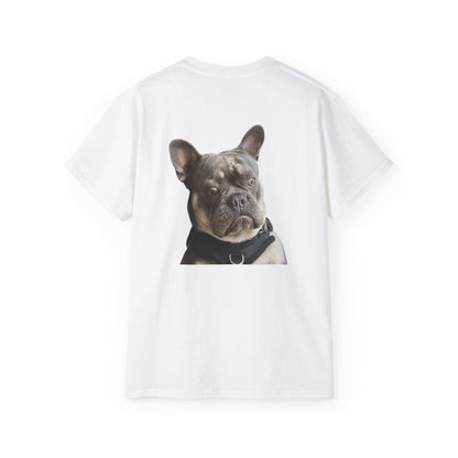 T-shirt graphique « Énergie du personnage principal » – Bouledogue français – CAN