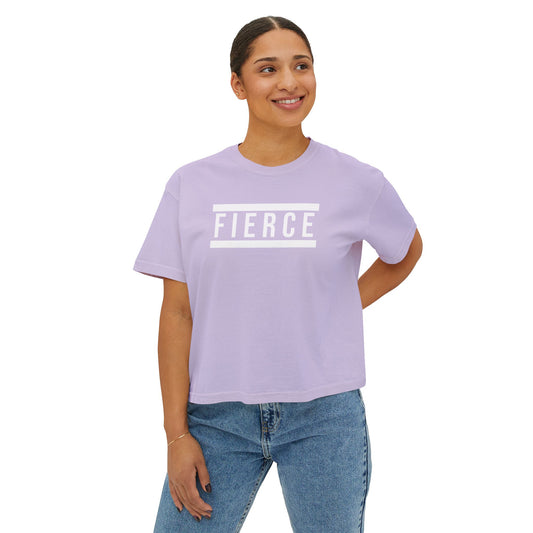 FIERCE | Heavyweight Cropped T-Shirt – Premium Cotton, Minimalist Statement