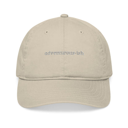 "adventurous-ish" Organic Embroidered Baseball Cap – Sustainable Unisex
