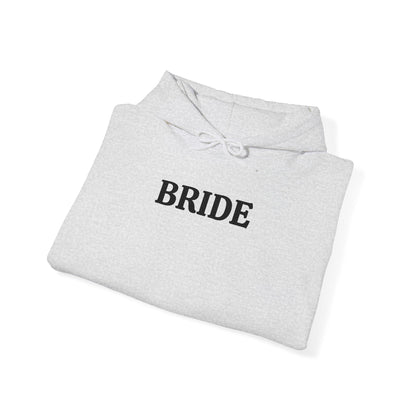 BRIDE Black Embroidered Hoodie – Customizable Wedding Hoodie