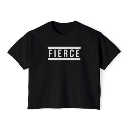 FIERCE | Heavyweight Cropped T-Shirt – Premium Cotton, Minimalist Statement – CAN