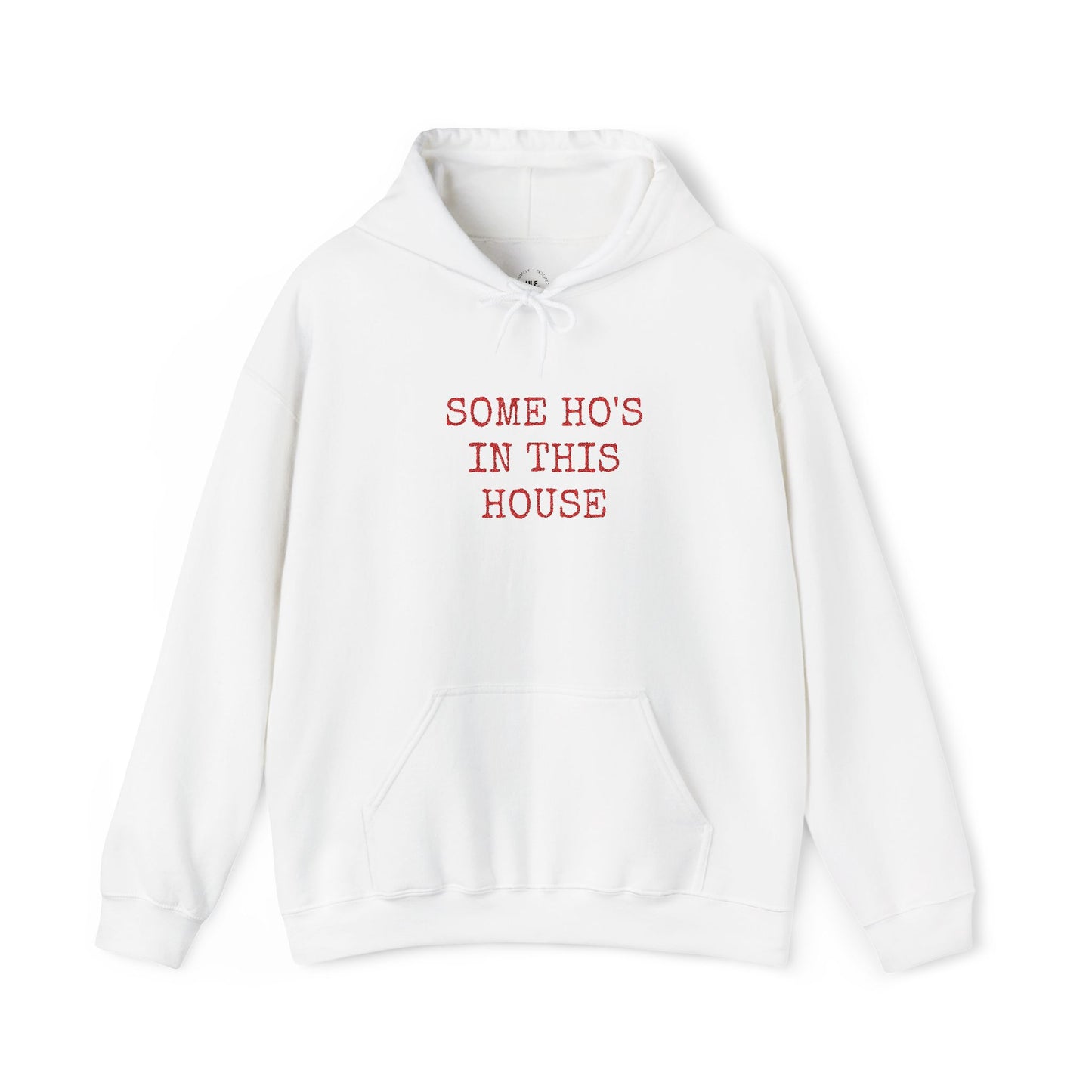 Some Ho’s in This House Embroidered Hoodie – Christmas Drop