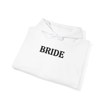 BRIDE Black Embroidered Hoodie – Customizable Wedding Hoodie